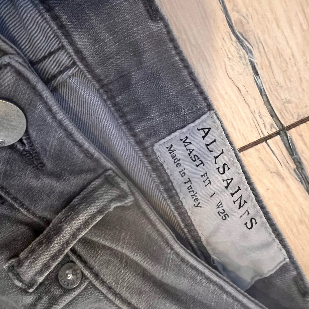 All Saints grey jeans 25